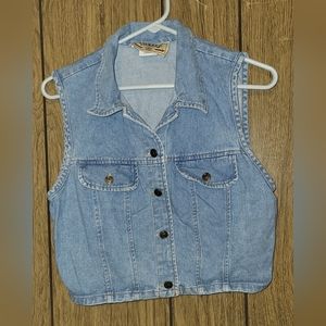 Girls denim vest size 11/12